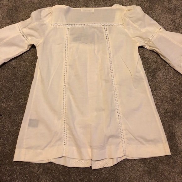 Cream Boho Embroidered Top - Picture 2 of 5